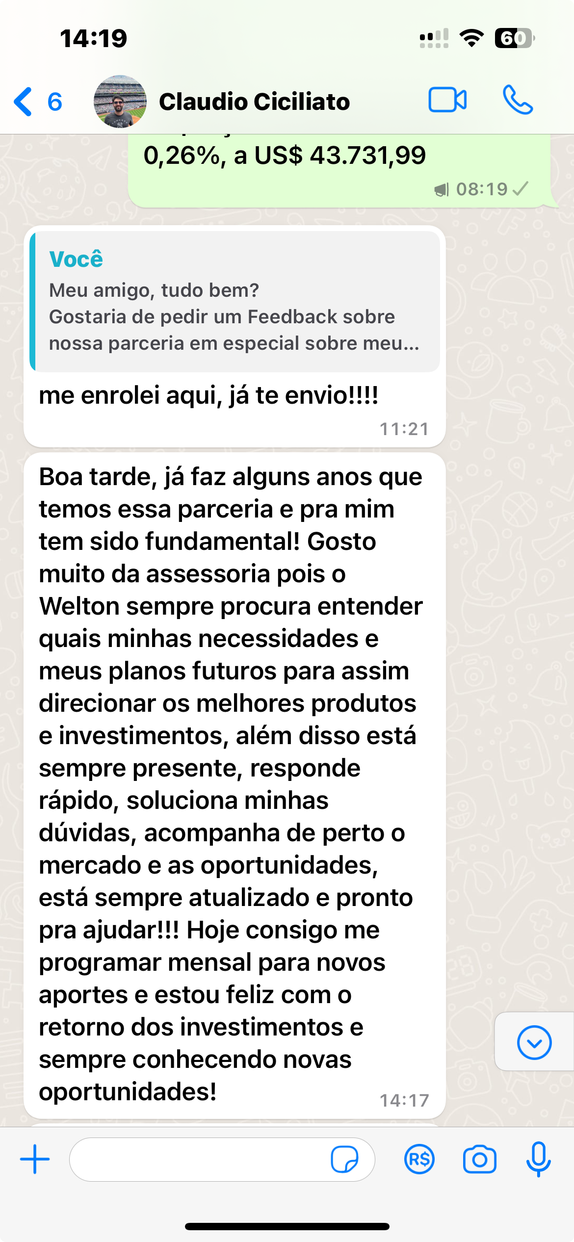 Depoimento Cláudio