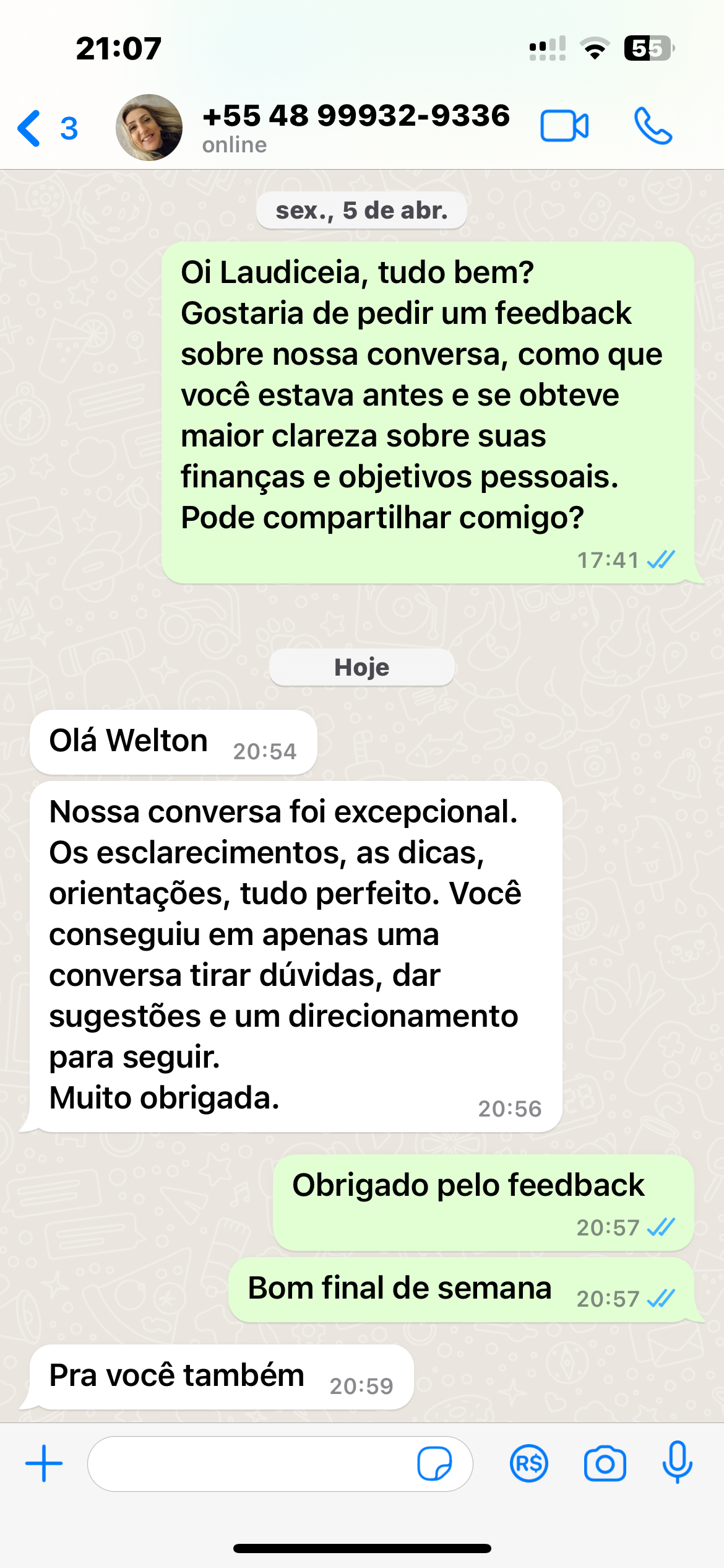 Depoimento laudiceia